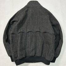 極美品/44(L〜XL)●BARACUTA バラクータ G9 ツイード ヘリンボーン ハリントンジャケット スイングトップ ブルゾン グレー チェック メンズ_画像6