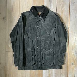 【美品】Barbour ビデイル ノンオイルド バブアー カモフラ ブラック アウトドア ジャケット マルジェラ