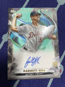 2023 Topps Inception 直筆 サイン Garrett Hill タイガース ギャレットヒル auto MLB 野球 トレカ カード 75枚限定 RC ルーキー メジャー