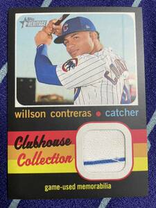 2020 Topps Heritage Willson Contreras MLB Relic カブス コントレラス 野球 トレカ カード ユニフォーム ジャージ 直筆サイン以外