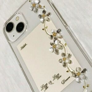 お花のiPhoneケース　クリアフラワースマホケース