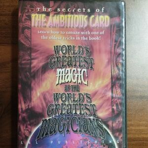 【マジックDVD】The secrets of THE AMBITIOUS CARD アンビシャスカード カードマジック