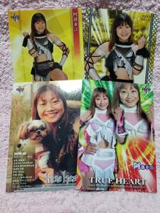 2006・13～14 BBM 女子プロレス「TRUE HEART」 阿部幸江 レギュラーカード4枚セット