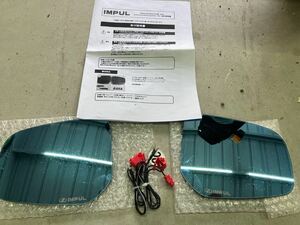 IMPUL マルチファンクション LED ブルーミラー　ミラーヒーター対応　B45A 現行ルークス用　中古