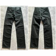 即決 W28 リーバイス Levi's 505 ストレート カラージーンズ ブラックデニム 黒 スモールe コットン100%デニム 00505-0647 5ポケット型_画像2