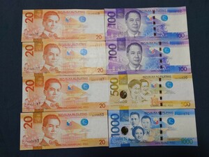 外貨 フィリピン ペソ 1780ペソ分 紙幣 まとめて 大量 札束 通貨 