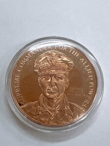 アメリカ 終戦記念 マッカーサー 記念メダル フランクリンミント社製造 コイン 硬貨 35ｇ ケース付28.75ｇ【AJ044】