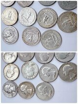 【1964年有】外国古銭 ワシントン 25セント銀貨 クォーターダラー 1946年～1996年 計188枚 1058ｇ LIBERTY QUARTER DOLLAAR 【AJ082】_画像3