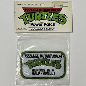 1989 タートルズ ビンテージ ワッペン TMNT ミュータントタートルズ TURTLES 刺繍 パッチ