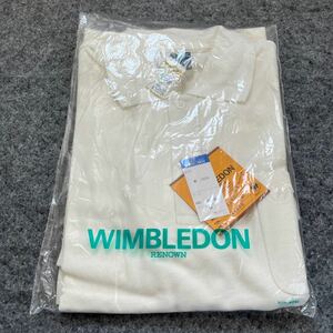 【当時物】【デッドストック】WIMBLEDON ウィンブルドン テニス トップ M レナウン ポロシャツ　ヴィンテージ　綿100%