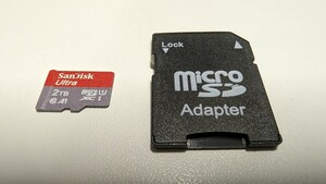 MicroSD メモリ 2TB SDカードアダプタ付き Class10