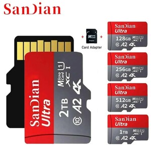 MicroSD メモリ 2TB SDカードアダプタ付き Class10