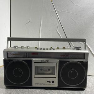 レトロ ラジオカセットレコーダー ソニー　CFS-V2 MULTIPLEX TV-SOUND FM/AMSTEREO 受信/カセット再生可能　ジャンク