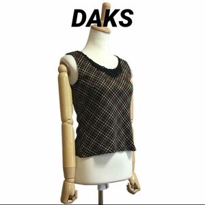 DAKS チェック タンクトップ