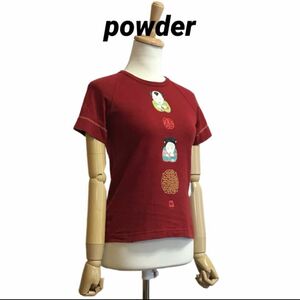 powder チャイナプリント Tシャツ