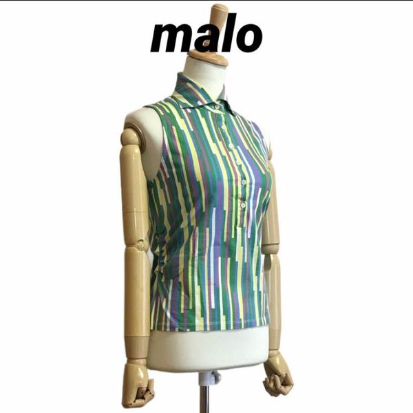 malo ノースリーブ ポロシャツ イタリア製