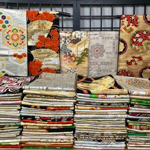 一右衛門 No.207 袋帯　100本まとめ売り　西陣織　金銀糸　刺繍　正倉院　正絹袋帯 