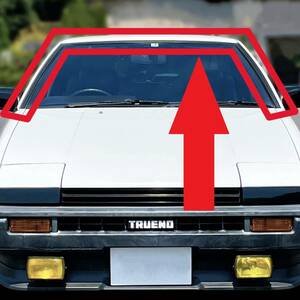 5点 トヨタ AE85/AE86 カローラレビン /スプリンタートレノ フロント ガラス モール ウィンド シールド ウェザーストリップ モールディング