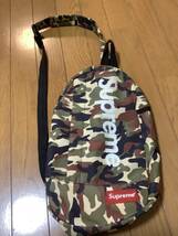 Supreme スリングバッグ ウエストバッグ ショルダーバッグ ポーチ サコッシュ ボックスロゴ　約35×20×9cm 送料230円_画像1