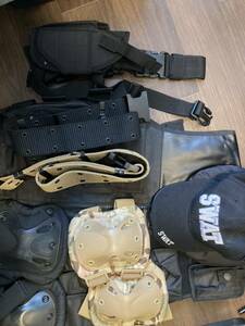 ミリタリー サバゲー ホルスター 装備ベルト SWAT 迷彩服 ベスト