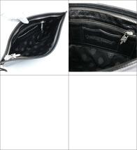 銀座店 クロムハーツ 新品 インボイス付き フラットポーチ クラッチバッグ 黒 レザー シルバー SV925_画像6