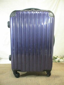 4702　紫・黒　TSAロック付　鍵付　スーツケース　キャリケース　旅行用　ビジネストラベルバック