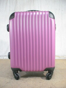 4787　ピンク・黒　TSAロック付　鍵付　スーツケース　キャリケース　旅行用　ビジネストラベルバック