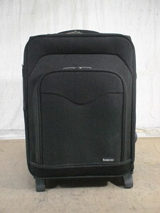 4874　KASCO　黒　スーツケース　キャリケース　旅行用　ビジネストラベルバック