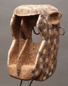 アフリカ　マリ共和国　ドゴン族　モンキー　マスク　仮面　No.386　木彫り　アフリカンアート　彫刻