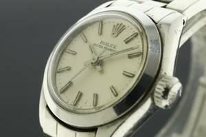 VMPD5-1214-9 ROLEX ロレックス 腕時計 6718 オイスターパーペチュアル 50番台 7桁 自動巻き 約44g レディース シルバー ジャンク