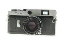 VMPD6-112-2 CANON キャノン フィルムカメラ P レンズ 50mm f:2.8 レンジファインダー メーター ケース付き 動作未確認 ジャンク_画像1