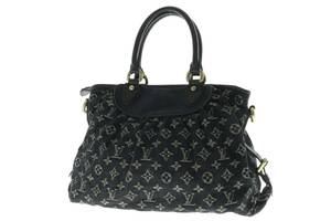 NPSJ6-1-1 ☆ LOUIS VUITTON ルイヴィトン ハンドバッグ ネオカビィ モノグラムデニム トートバッグ レディース ノワール 中古