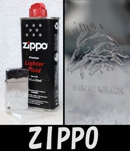 【0011】ライター《ZIPPO/鯨》HAWAII WHALES ジッポー オイルライター 着火確認済み