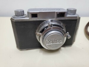 希少珍品 クラシックカメラ 米国占領下日本製 コニカ Konica スタンダード Ⅰ型 MADE IN OCCUPIED JAPAN 革ケース付き
