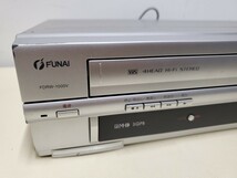 使用少ない美品/整備済み/VHS DVD再生動作確認 船井電機 FUNAI VHS/DVDレコーダー FDRW-1000V_画像2