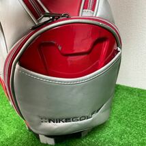 【B19A0】NIKE GOLF キャディバック （赤／シルバー）★フードなし★_画像8