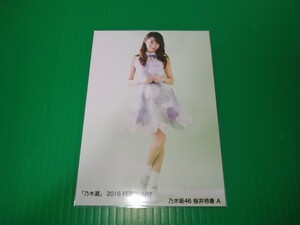 乃木坂46 【桜井玲香】 乃木選 2016 FEBRUARY 生写真 A