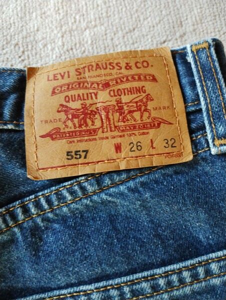 リーバイス 557 カットデニム W26 L32