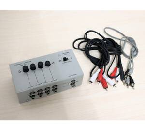 通電OK LUXMAN/ラックスマン CHANNEL SELECTOR/チャンネルセレクター AS-4 オーディオ機器/音響機器/音響機材 現状品 『U674』