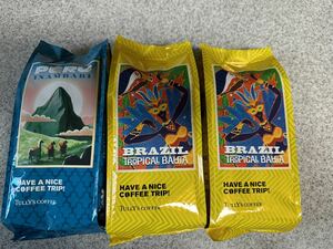 タリーズ　コーヒー豆　コーヒー粉　ブラジル　ペルー　３袋