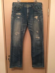 Ron Herman ロンハーマン R.H.VINTAGE ヴィンテージ ダメージ 加工 スウェット デニム パンツ 33 ストレッチ