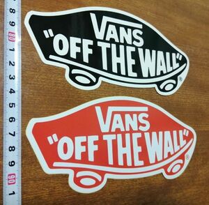  【VANS】バンズ 防水 ステッカー　OFF THE WALL 大判タイプ 2枚セット