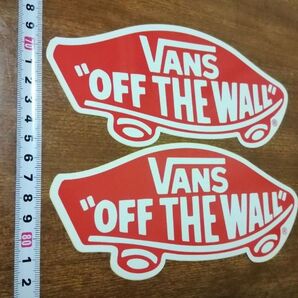 【VANS】バンズ 防水 ステッカー OFF THE WALL 大判タイプ 2枚セット