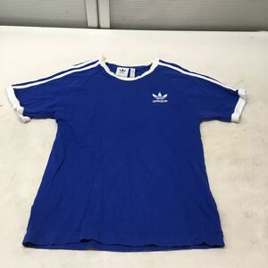 送料無料★adidas アディダス★半袖Tシャツ　トップス★Sサイズ★青#60111sjj41