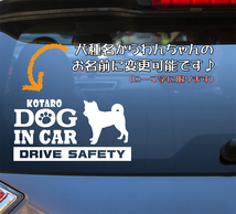 ★☆DOG IN CAR・DRIVE SAFETY　シベリアンハスキー　ワンちゃんステッカー☆★_画像3