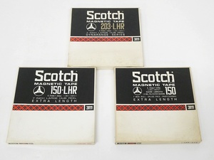 02 00-000000-00 [Y] Scotch スコッチ MAGNETIC オープンリールテープ 203-LR 150 150-LHR 使用済み含む ３点セット 旭00
