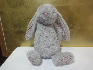 Jellycat ジェリーキャット　うさぎ　 Blossom Silver Bunny 　花柄×シルバー　ふわふわ　約35㎝程度