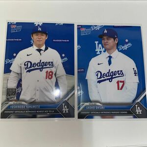 Topps now MLB 大谷翔平 山本由伸　ロサンゼルス・ドジャース　FA ２枚セット