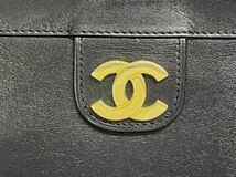 ▲【CHANEL シャネル 】ココマーク・レザー・クラッチバッグ・セカンドバッグ・ポーチ・レディース・ゴールド金具・ブラック_画像2