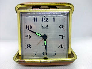 ◆MODERN ALARM モダン 手巻き アラーム 置き時計 トラベルクロック 目覚まし時計 稼働品 現状品